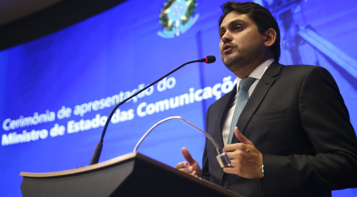 O ministro das Comunicações, Juscelino Filho