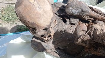 Trata-se de restos mumificados de 600 e 800 anos atrás, que agora está sob custódia do Ministério da Cultura