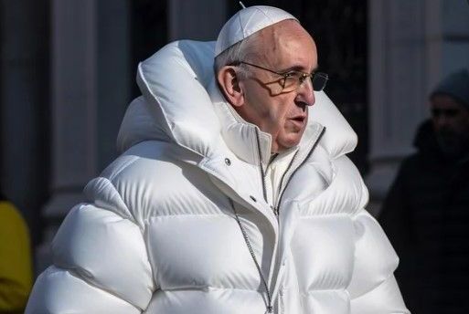 Papa Francisco não usou casaco estiloso, imagem foi feita por IA