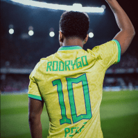 Rodrygo Goes homenageia Pelé e Neymar após usar camisa 10 em jogo da Seleção