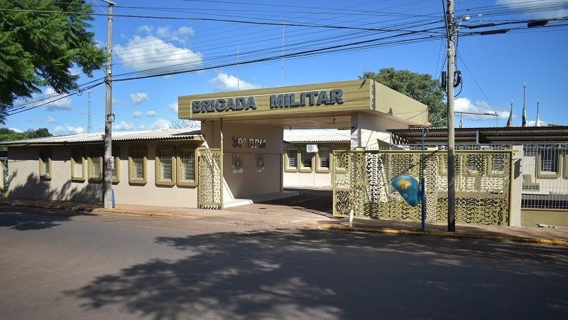 Foto da fachada da Brigada Militar de Panambi