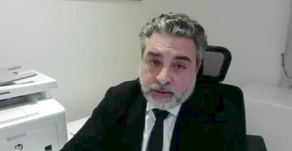 Advogado Rodrigo Tacla Duran em depoimento remoto à Justiça Federal de Curitiba.