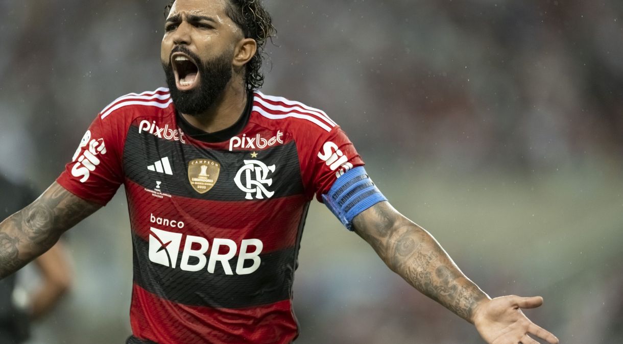 O atacante Gabigol, do Flamengo