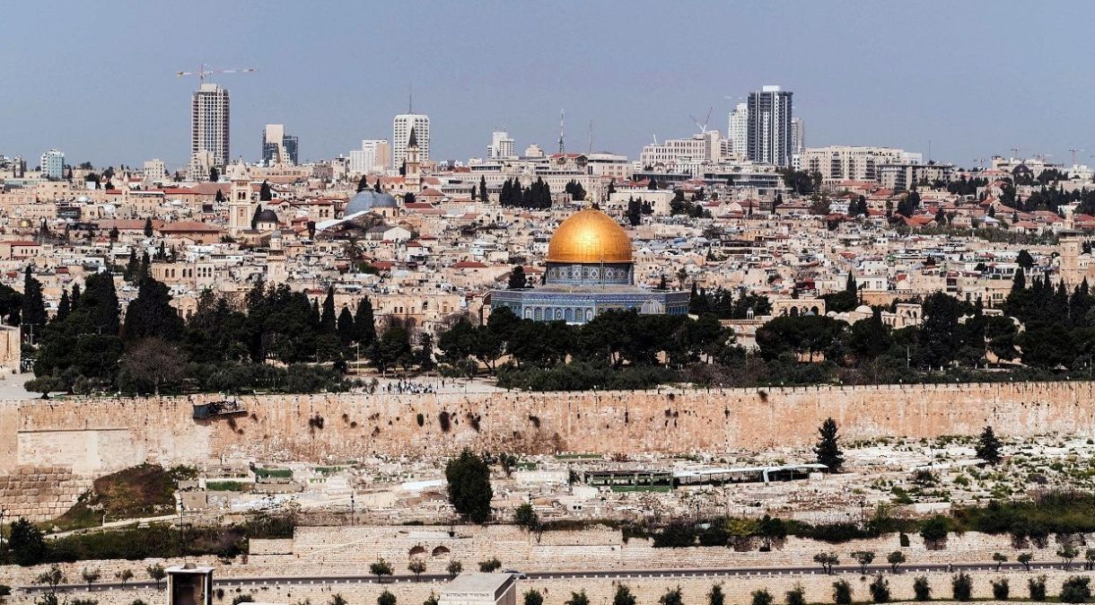 Vista do complexo da mesquita de Al-Aqsa, em Jerusalém. China quer mediar diálogo entre Israel e Palestina