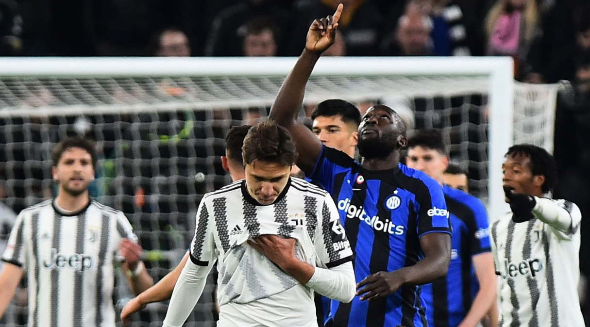 Lukaku comemora o gol de empate contra a Juventus