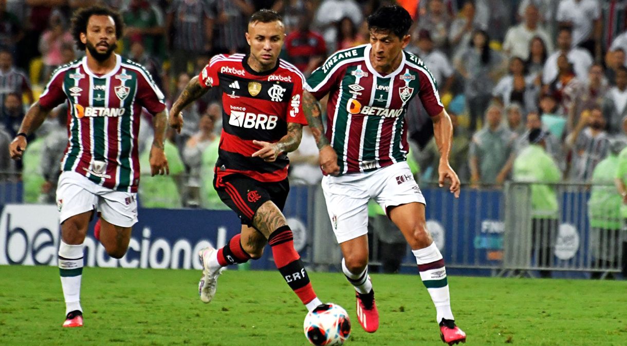 Fluminense e Flamengo na final do último Campeonato Carioca