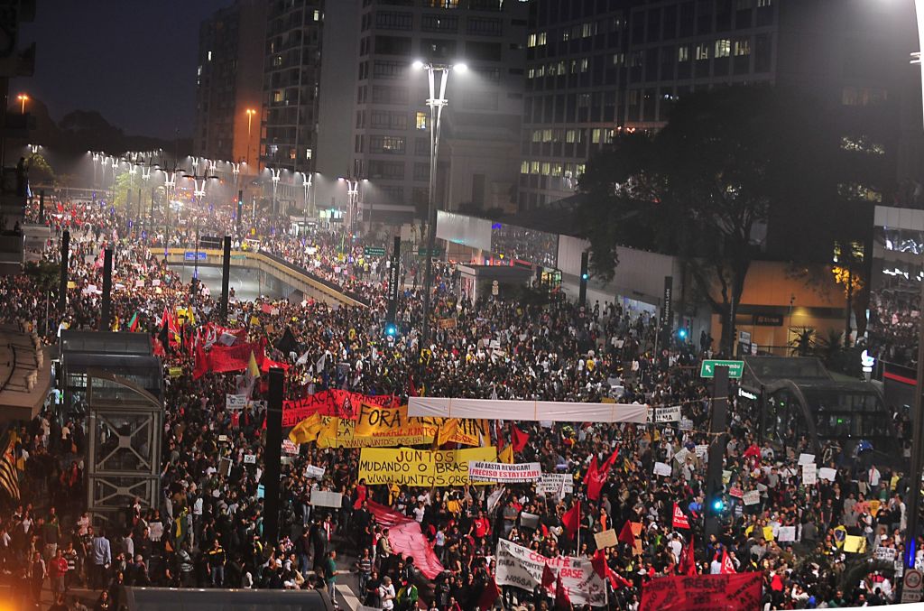 Protestos em São Paulo, durante as jornadas de 2013