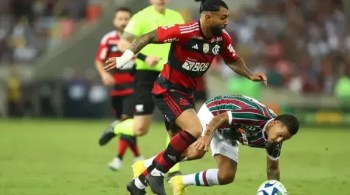Equipe de arbitragem não enxergou intenção de Gabigol, do Flamengo, em lance envolvendo Ganso, do Fluminense
