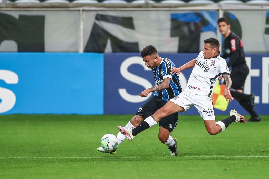 Ruan em uma de suas últimas partidas pelo Corinthians, em agosto de 2020, contra o Grêmio
