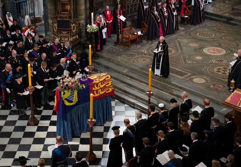 O arcebispo da Cantuária Justin Welby profere sermão no funeral da rainha Elizabeth II, em setembro de 2022.