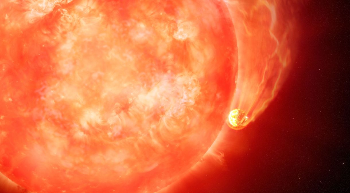Astrônomos observaram a primeira evidência de uma estrela semelhante ao Sol absorvendo um planeta