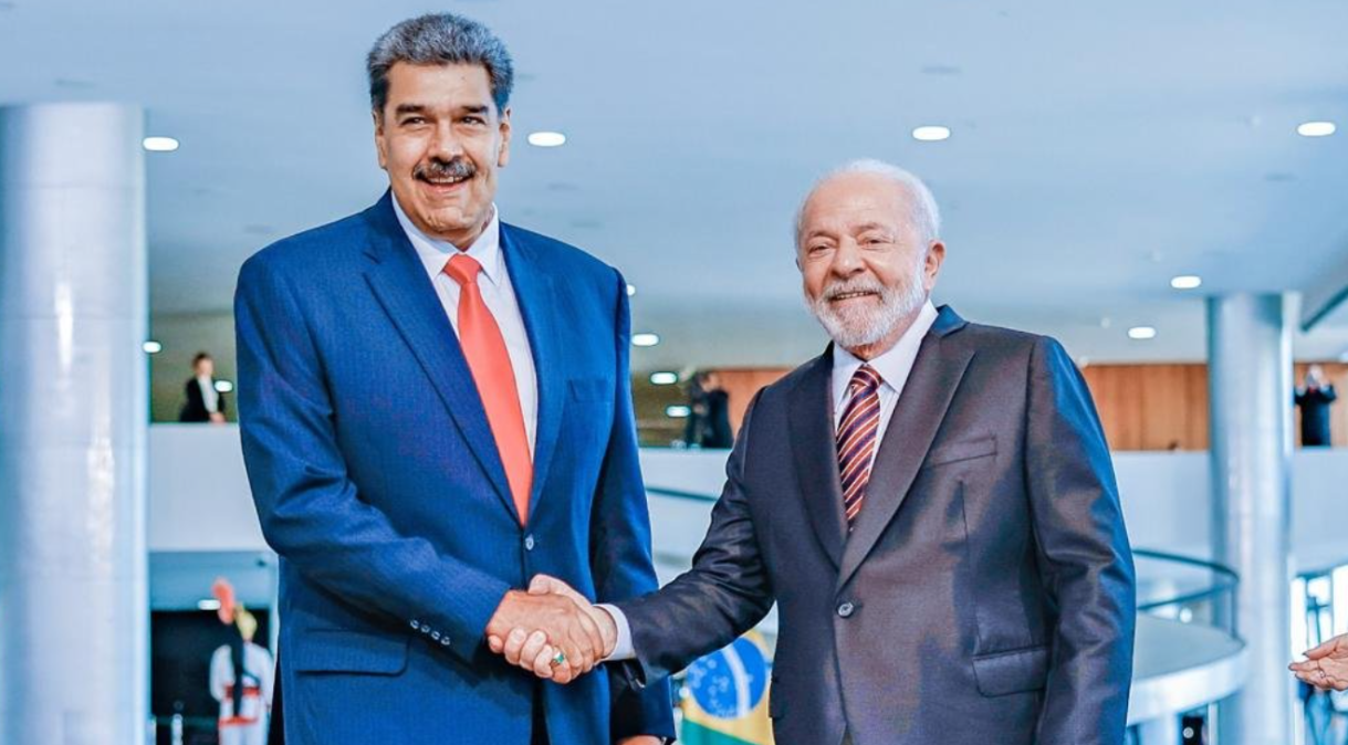Nicolás Maduro e Lula no Palácio do Planalto