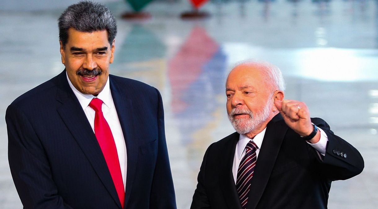 Nicolás Maduro, presidente da Venezuela, e Luiz Inácio Lula da Silva, presidente do Brasil