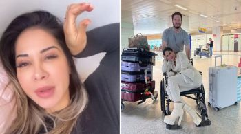 No Instagram, Maíra Cardi deu detalhes sobre sua saúde e explicou o motivo de aparecer em uma cadeira de rodas 