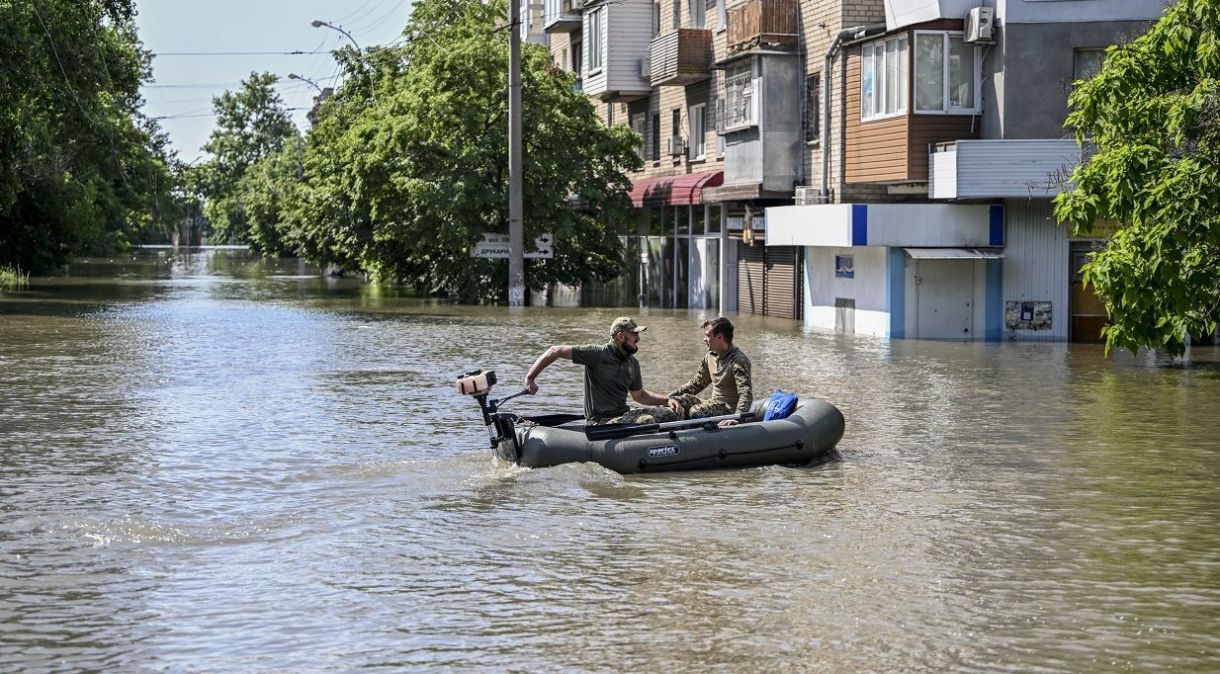 Ao menos 17 localidades estão na área de inundação após destruição da barragem de Nova Kakhovka