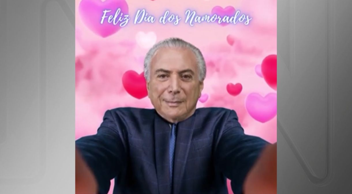 Ex-presidente Michel Temer faz homenagem ao Dia dos Namorados