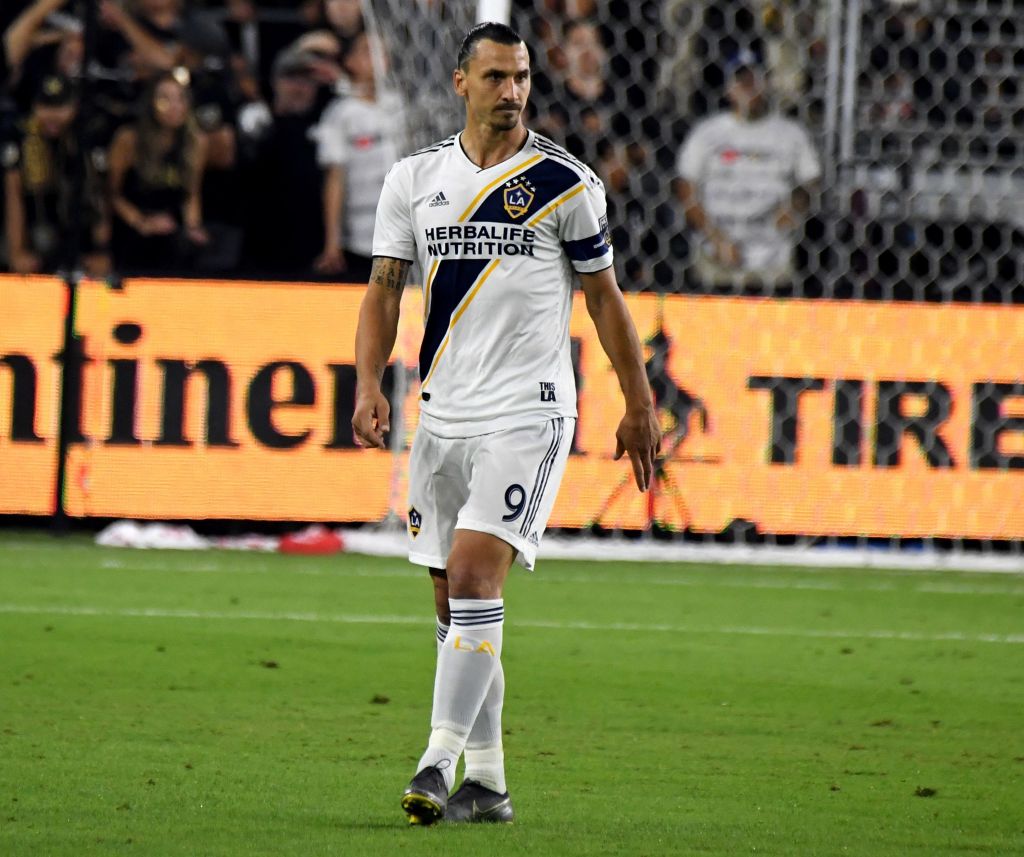 Zlatan Ibrahimovic em partida do Los Angeles Galaxy