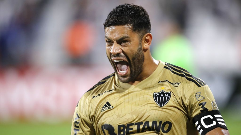 Hulk comemora o gol da vitória do Atlético-MG em Lima