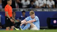 De Bruyne, do Manchester City, volta a se machucar em final de Liga dos Campeões