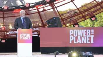 Presidente do Brasil discursou durante o “Power Our Planet", festival de música em Paris que busca atrair atenção e recursos para combater a crise climática