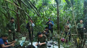 Animal participou da operação que resgatou quatro crianças que estavam desaparecidas na selva colombiana, mas ele se perdeu da equipe de militares  