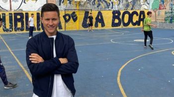 Ander Herrera esteve no estádio para assistir ao jogo contra o Colo Colo pela Libertadores