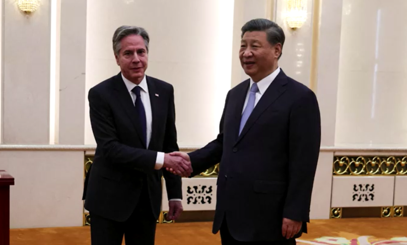 Antony Blinken e Xi Jinping se encontraram em Pequim