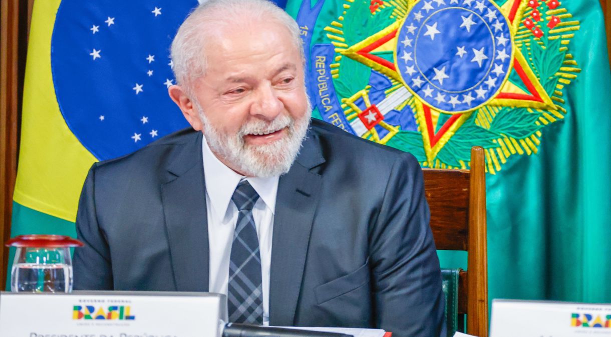 Presidente Luiz Inácio Lula da Silva (PT) durante reunião ministerial no Palácio do Planalto