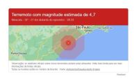 Moradores relatam terremoto no litoral de São Paulo; Google envia alerta em Miracatu