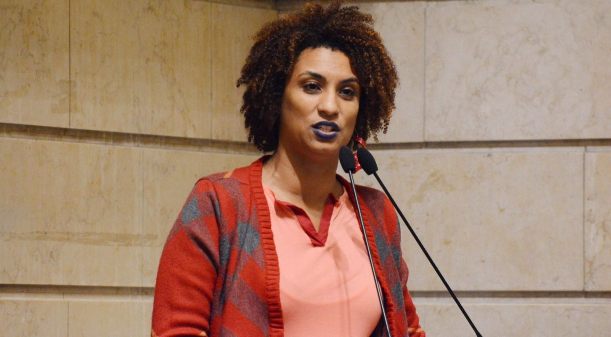 A vereadora Marielle Franco, em foto de abril de 2017