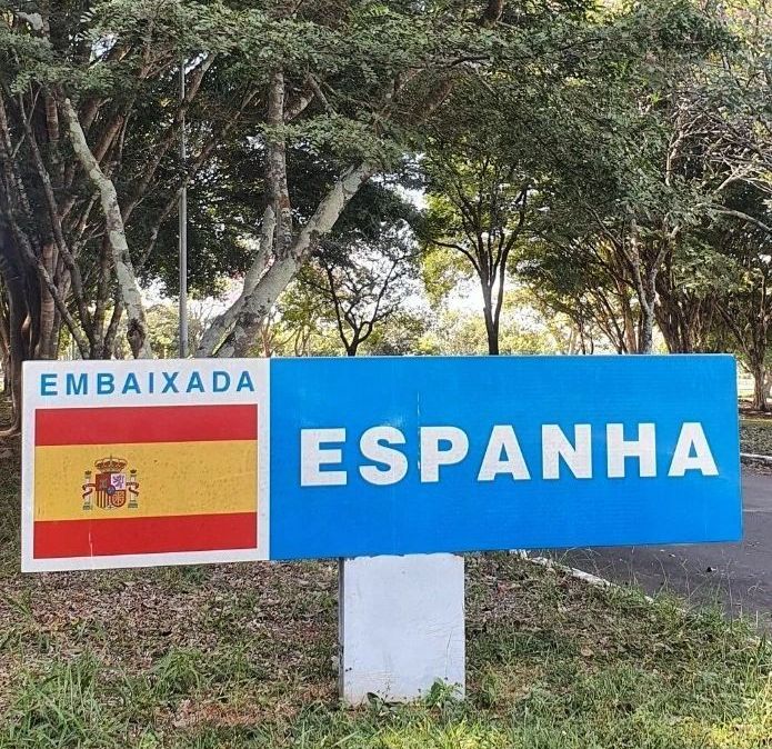 A Embaixada da Espanha no Brasil, em Brasília (DF), é um dos locais de votação