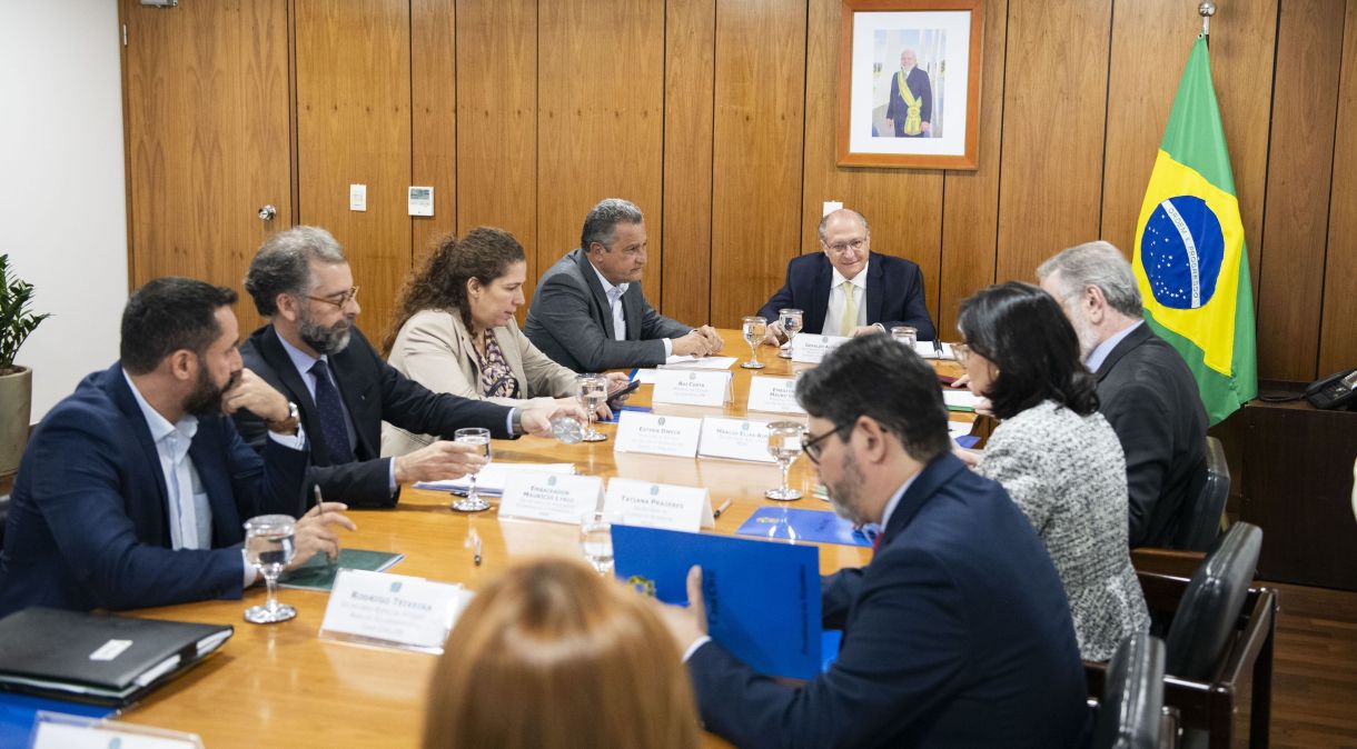 Reunião preparatória para acordo Mercosul-UE, na Casa Civil, com alto escalão da Esplanada