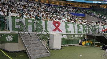 Mancha Verde ainda entoou cantos dizendo que a Libertadores virou obrigação para o time de Abel Ferreira