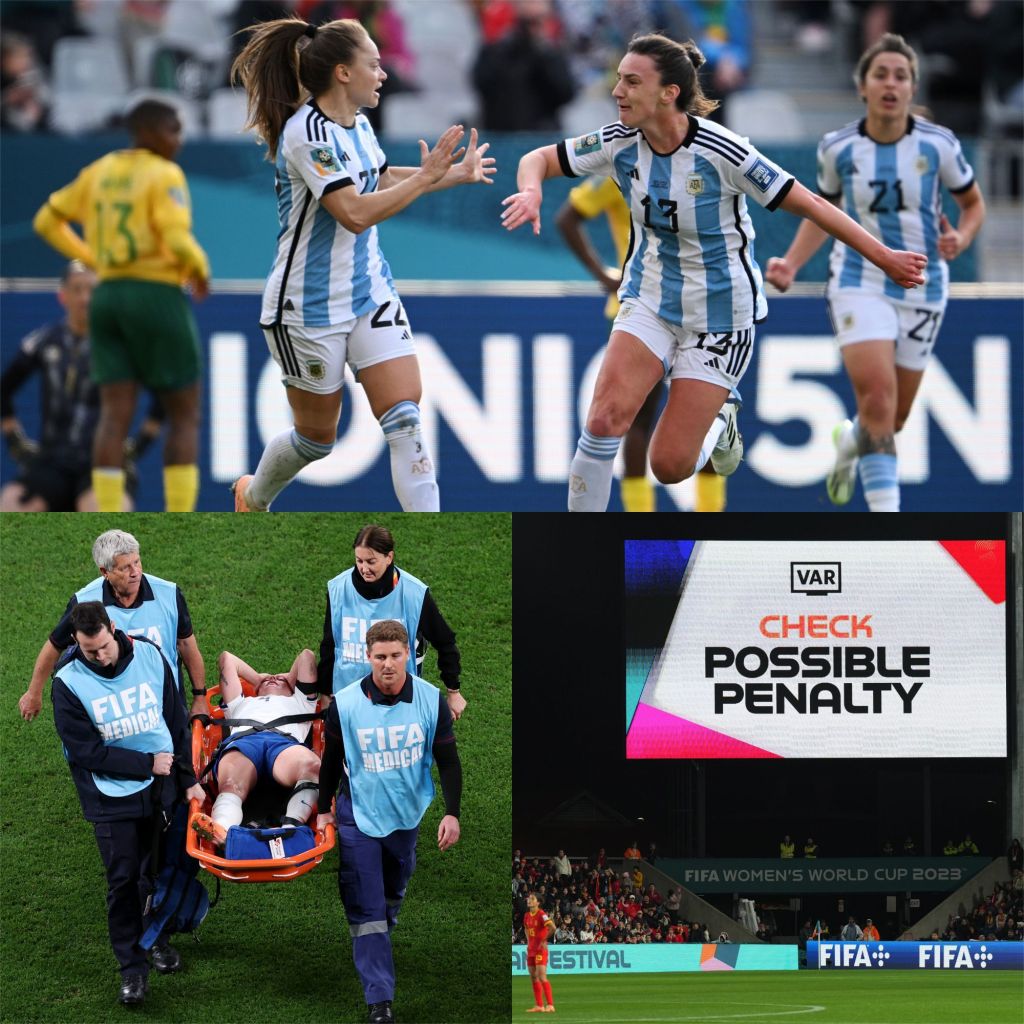 Montagem com os principais momentos do dia na Copa do Mundo Feminina
