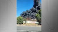 Incêndio atinge estação ferroviária em Betim, na região metropolitana de BH