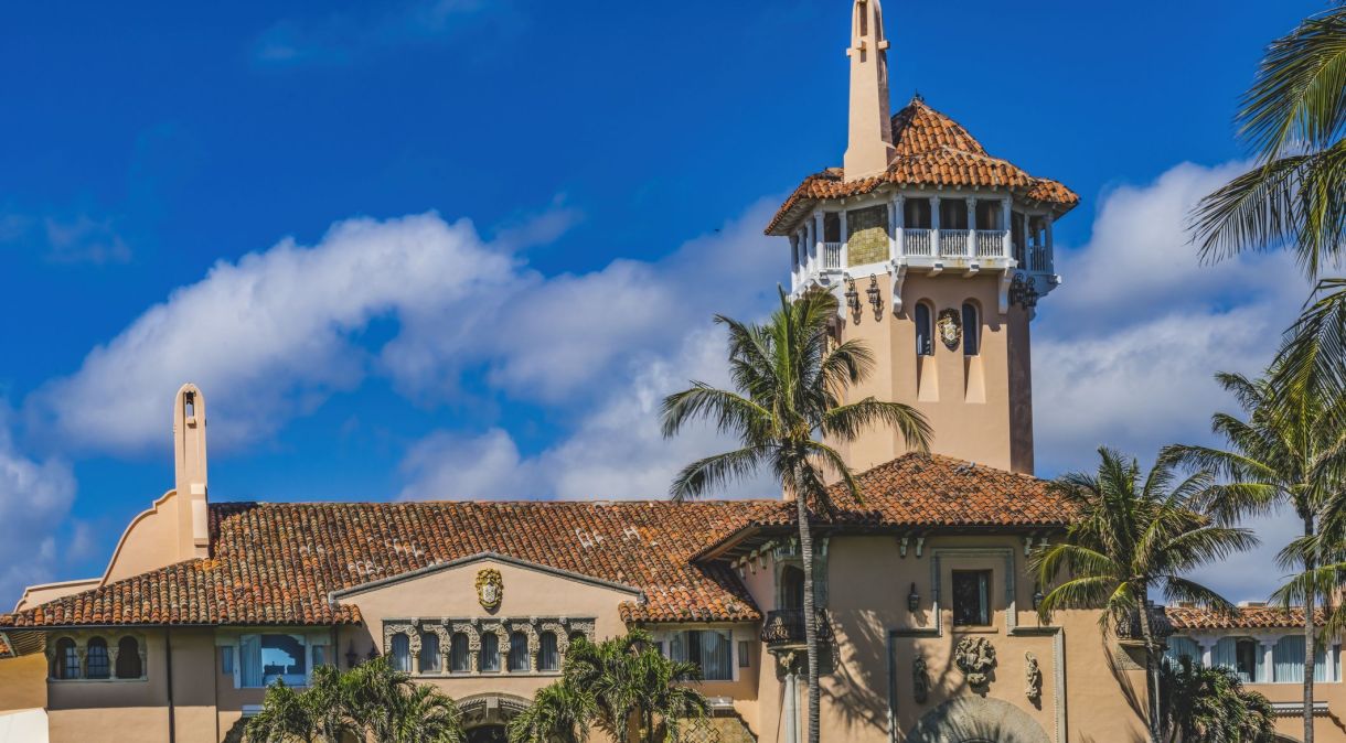 Mar-a-Lago, resort de luxo em Palm Beach, na Flórida, comprado por Donald Trump em 1985