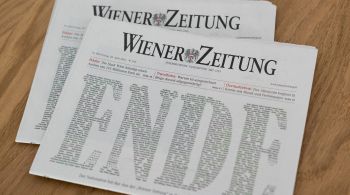 O Wiener Zeitung imprimiu sua última edição na sexta-feira (30), mas deve seguir no formato on-line