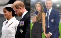 Harry e Meghan rompem amizade com David e Victoria Beckham após briga, diz jornal