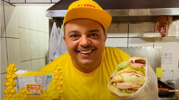 Alfredo Lanches dá R$ 600 para quem conseguir enfrentar o sanduíche que leva carne, frango, bacon calabresa, entre outros ingredientes
