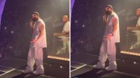 Fã arremessa celular e atinge Drake durante show da nova turnê; veja o vídeo