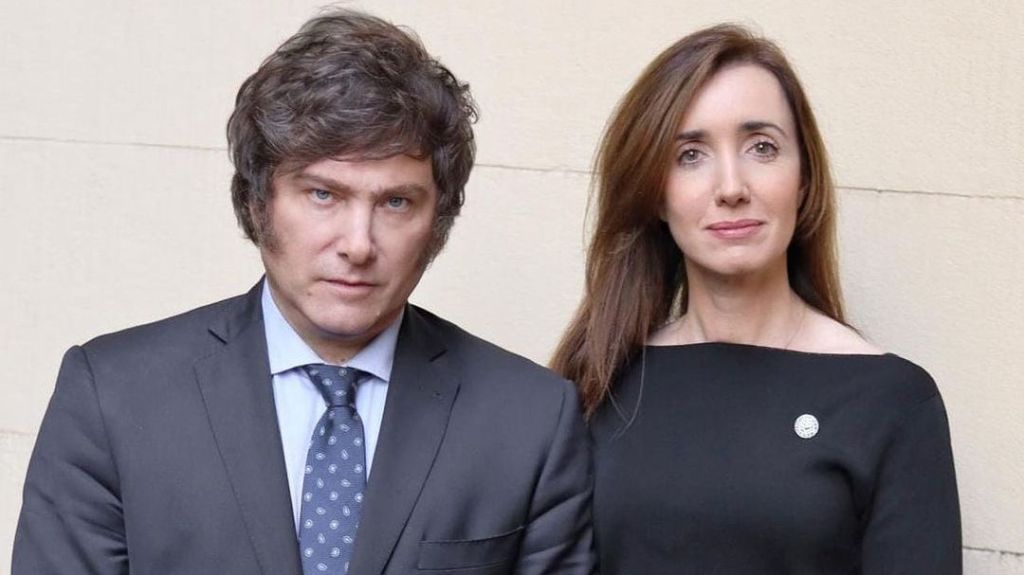 Javier Milei e Victoria Villarruel, candidatos à Presidência e Vice-Presidência da Argentina