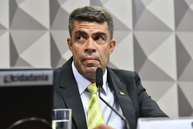 Luis Marcos dos Reis, sargento do Exército, durante depoimento à CPMI do 8 de janeiro