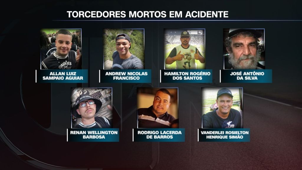 Torcedores morreram em acidente na Rodovia Fernão Dias