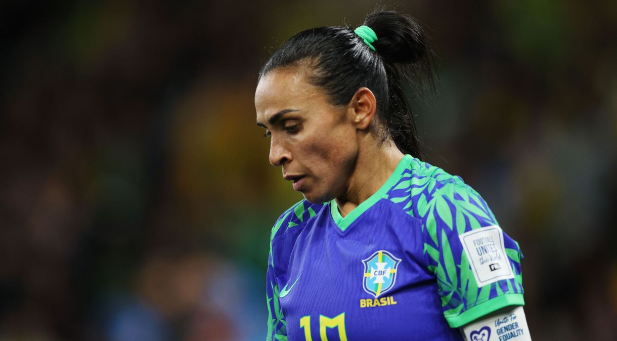 Marta em eliminação do Brasil na Copa do Mundo