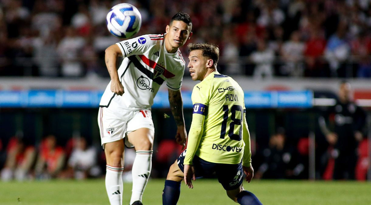 James Rodríguez participou do gol do São Paulo, mas perdeu um pênalti