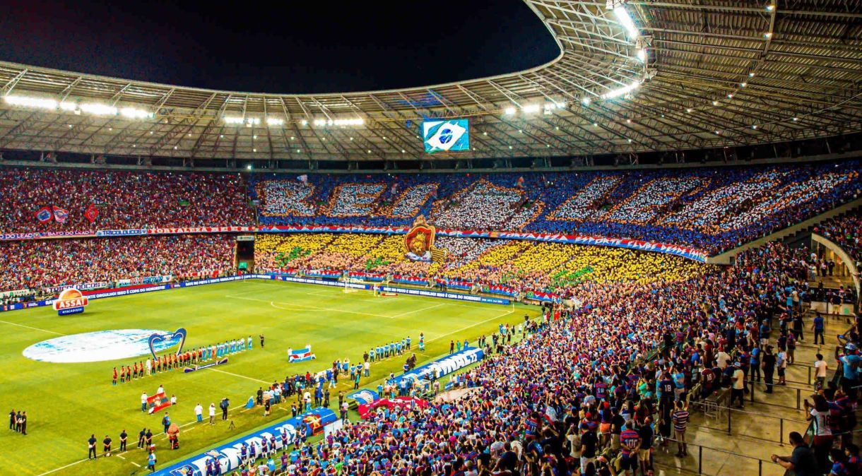 Mosaico do Fortaleza na final da Copa do Nordeste de 2022