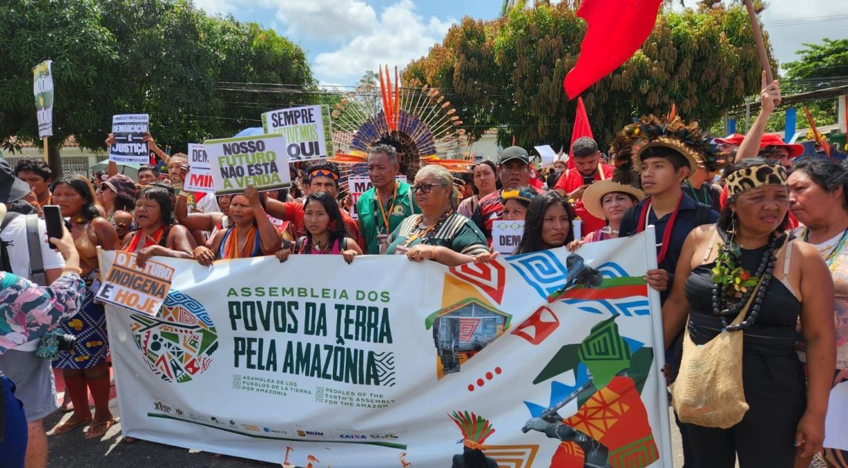 Marcha dos Povos da Terra pela Amazônia, realizada em Belém (PA)