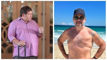 Humorista comemorou nove anos de seu procedimento no estômago, que o fez perder mais de 60 kg