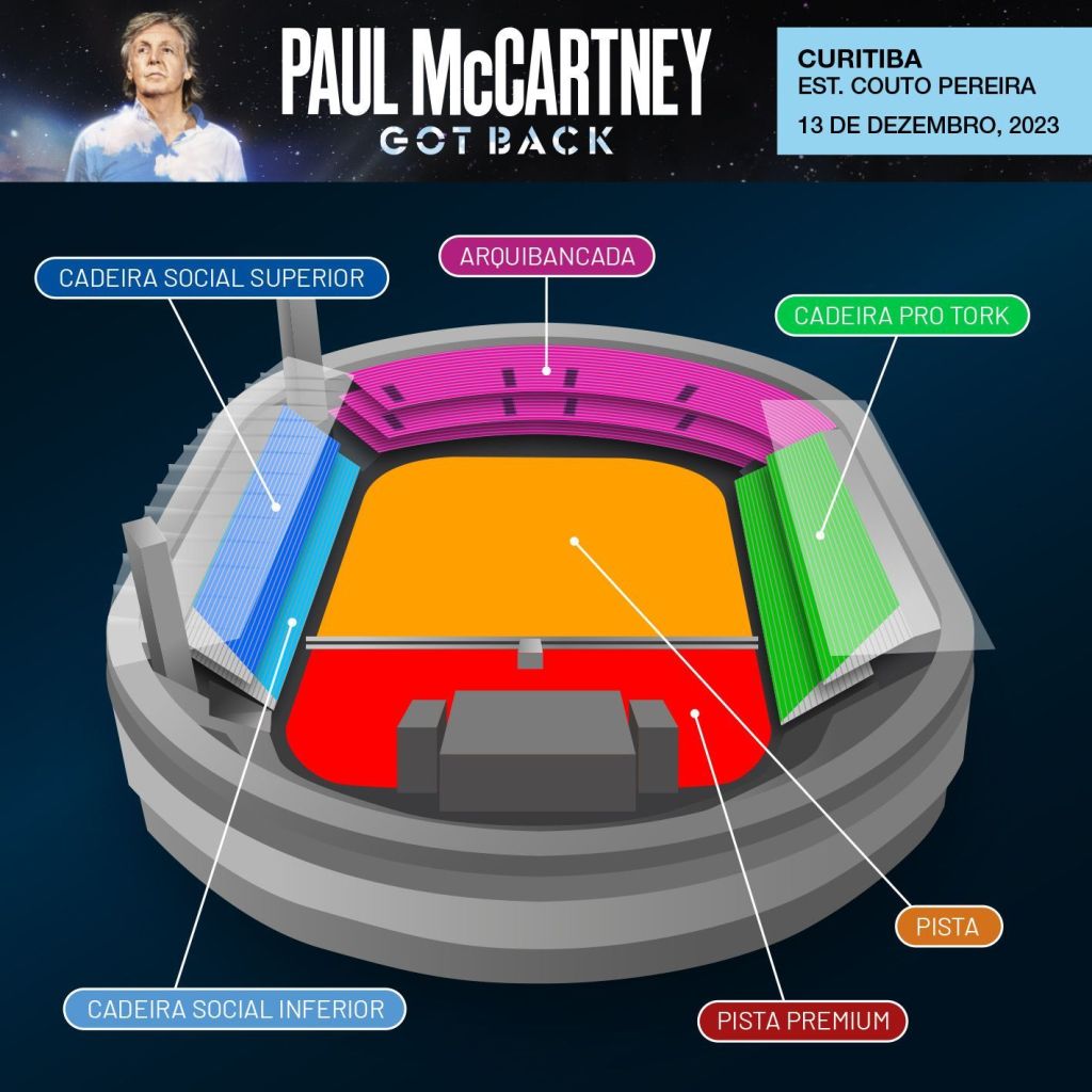 Paul McCartney anuncia cinco shows no Brasil entre novembro e dezembro; veja o mapa de ingressos para Curitiba