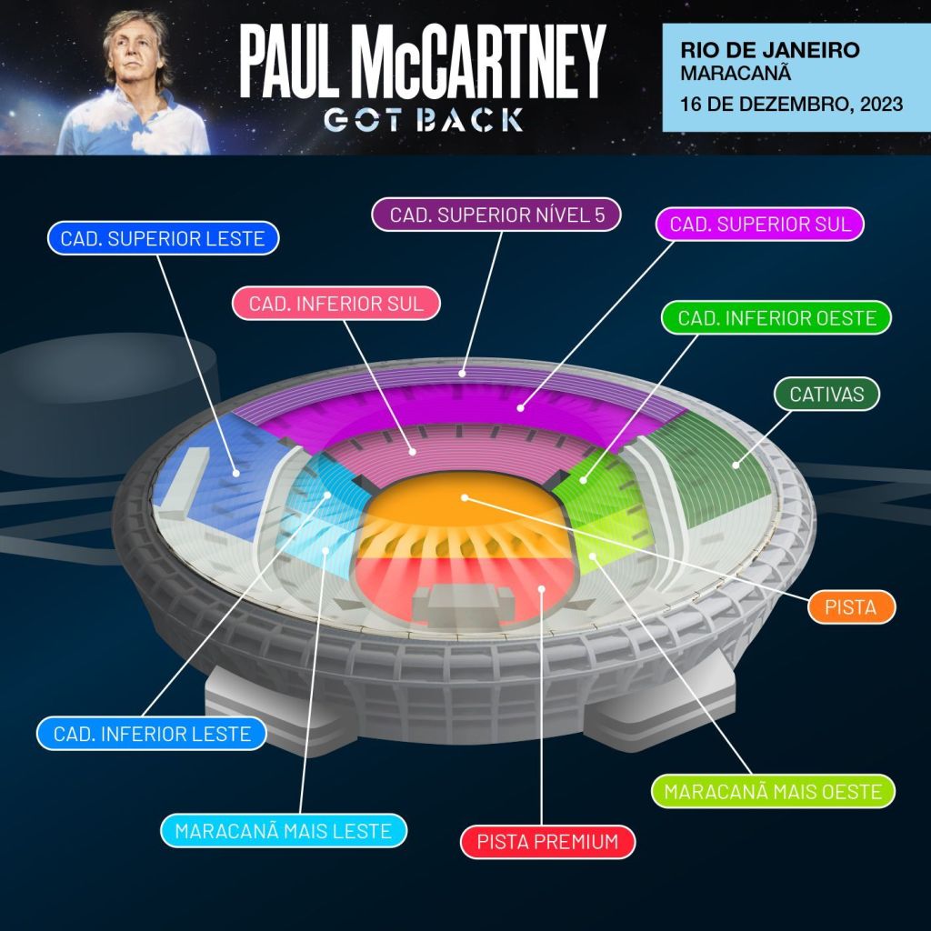 Paul McCartney anuncia cinco shows no Brasil entre novembro e dezembro; veja o mapa de ingressos para Rio de Janeiro